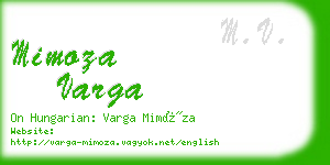 mimoza varga business card